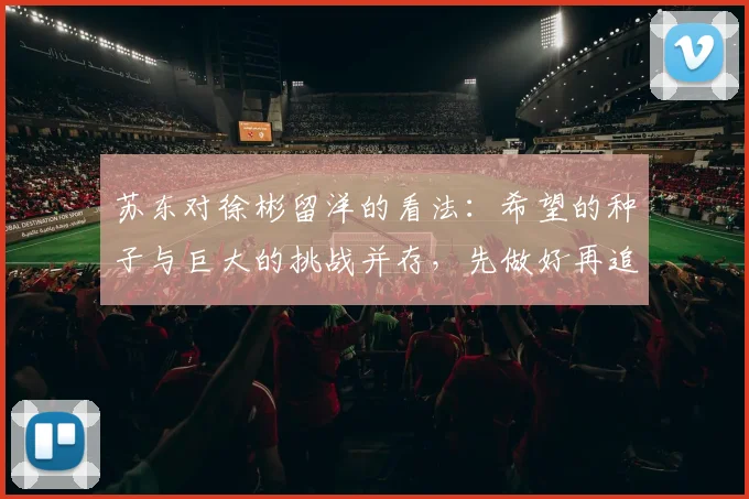 苏东对徐彬留洋的看法：希望的种子与巨大的挑战并存，先做好再追求完美