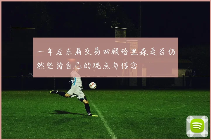 一年后东眉交易回顾哈里森是否仍然坚持自己的观点与信念